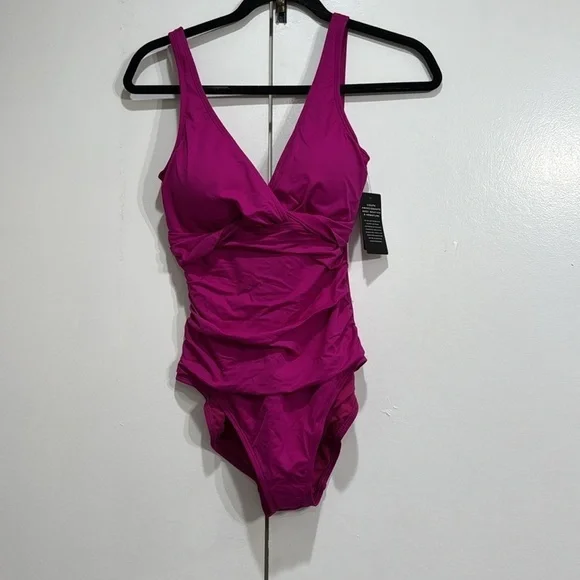 NWT Ralph Lauren Beach Club Twisted One Piece Swimsuit Size 8 - Picture 3 of 6